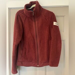 The North Face maroon Fleece Jacket